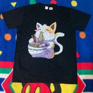 Cat eating Ramen shirt